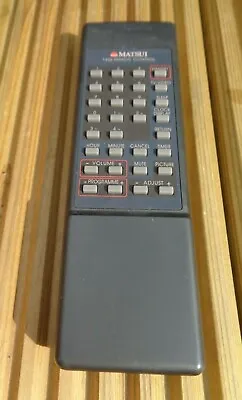 Matsui TV 1436 Remote Control - Very Good Condition • £4.99