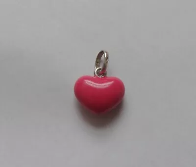 Links Of London Fuchsia Enamel Puffed Heart Charm • £20