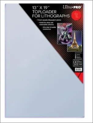 LOT Of 2 Ultra PRO 13  X 19  TOPLOADERS Memorabilia ARTWORK Poster LITHOGRAPH • $23.80