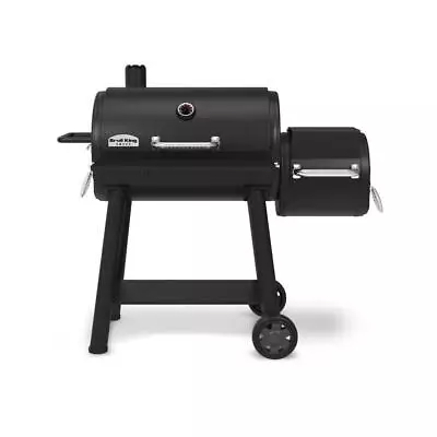 Broil King Charcoal/Wood Offset Grill + Smoker 1039-Sq-In 2-Wheeled Steel Black • $1196.49