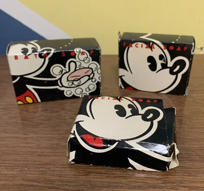 VINTAGE Walt Disney Resorts Mickey Mouse Bath Facial Soap Lot Of 3 Free Ship • $16.79