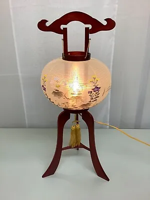 Japanese Electric Paper Lantern Standing Chochin Tradition Flower 27x10inch • $68