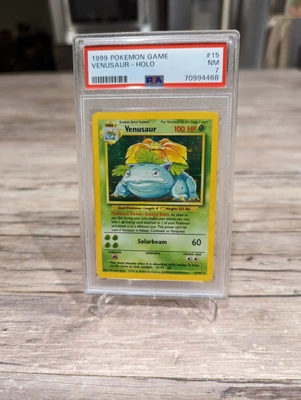 $98 • Buy PSA 7 Venusaur Holo Rare Base Set 1999 Pokemon Game TCG Card #15 NM