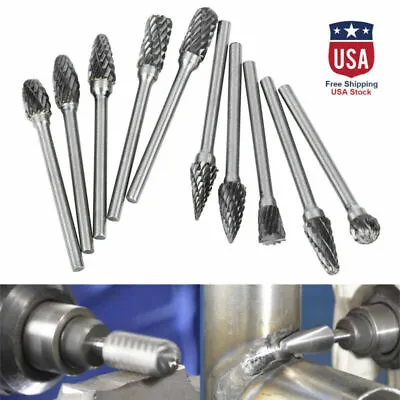 Tungsten Carbide Metal Cutting Carving Grinding Cutter Burr Kit For Dremel Tool • $12.40