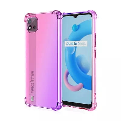 For OPPO A78 A77 A57 A74 A54 A16 A17 Shockproof Aurora Gradient Clear Case Cover • $12.99