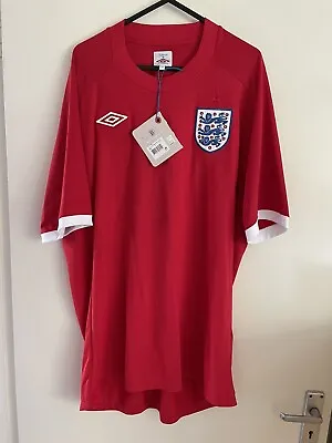 £49.99 • Buy England Official Umbro World Cup 2010 Red AWAY SHIRT BRAND NEW WITH TAGS