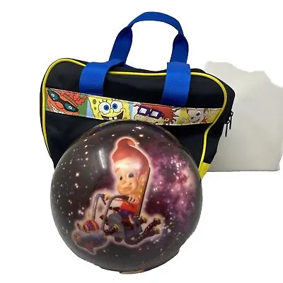 Brunswick Viz-a-ball Nickelodeon Jimmy Neutron Youth Bowling Ball With Bag • $44.99