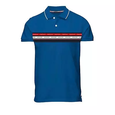 Jack & Jones Polo Branded Men’s T-shirt Collared Short Sleeve Classic Cotton Tee • £17.99