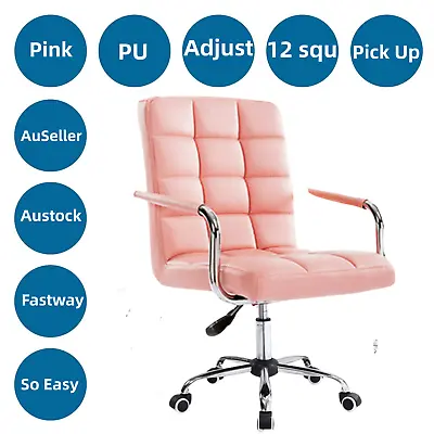 🚨2024 Home Office Swivel Chair Leather Computer Desk Adjustable Swivel Chair • $99.99