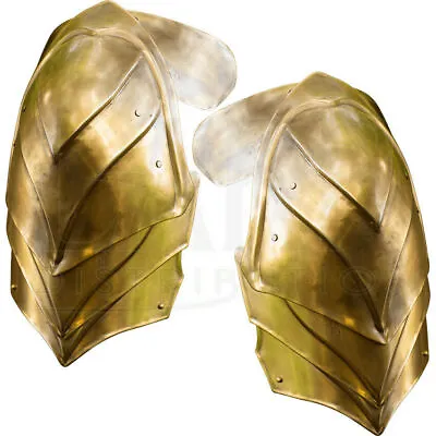 Medieval Shoulder Greek Armor Pair Of Pauldrons For Knight Larp Sca Costume SRR2 • $134.10