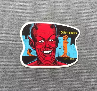 Santa Cruz Corey O'brien Devil Skateboard Sticker 3.55  VTG • $29.95