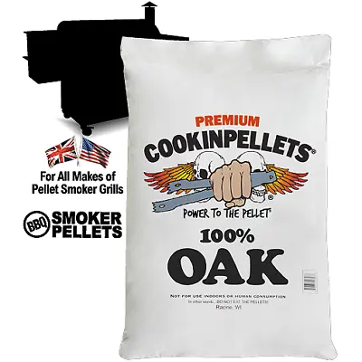 Premium 100% Oak BBQ Smoker Pellets For Pellet Smoker GrillsTraeger Pit Boss Etc • £39.95