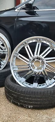  22-inch 5 Lug Set Of Chrome Truck Rims/car Rims  • $450