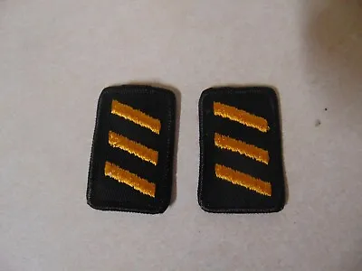 Military Police Or Fire Patch Set Of 2 Sew On 3 Service Stripes • $1.99