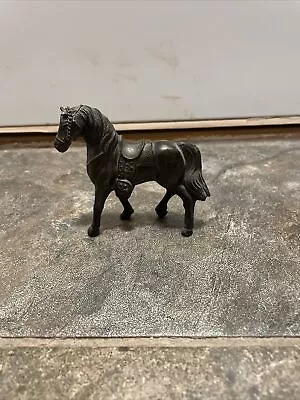 $8 • Buy Vintage Copper Finish Pot Metal Carnival Prize Horse W/Saddle 2  Tall