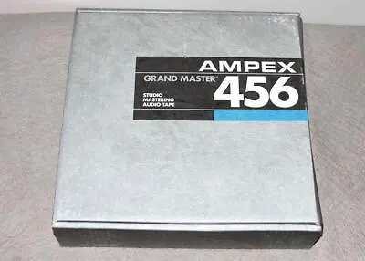 2 X AMPEX 456 2  X 2500' Grand Master Recording Tape On 10.5  Reel NOS Free Ship • $149.95
