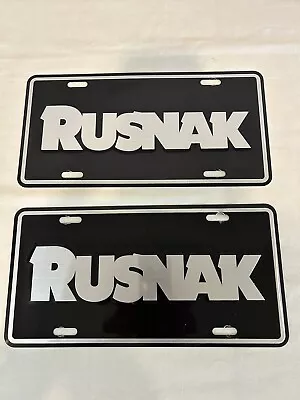 RUSNAK Auto Group Dealership License Dealer Plate Pair Porsche Mercedes Nice! • $25