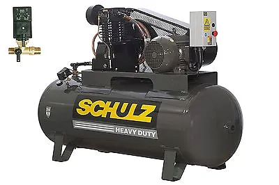 $3722.44 • Buy Schulz Air Compressor 10hp 3 Phase 120 Gallons Tank - 40cfm - 175 Psi