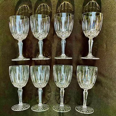 8 Mikasa OLD DUBLIN White Wine Crystal Goblets  • $95
