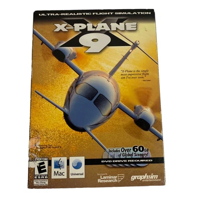 X-plane 9 6-disc Dvd-rom Game For Mac Ultra-realistic Flight Simulation • $13.98