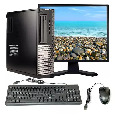 Dell I5 PC Desktop 16GB RAM 128GB SSD Intel Core 19  LCD Computer Windows 10 PC • $154.99