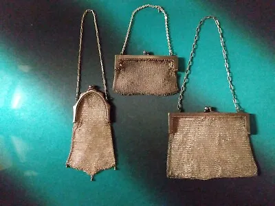 Vintage Metal Mesh Chain Purse Lot • $32