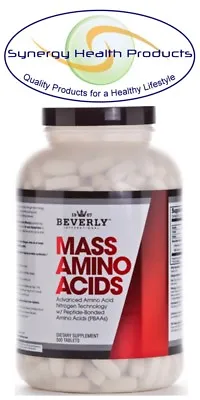 Beverly International MASS AMINO ACIDS 500 Tablets Advanced Formula Exp 04/18/24 • $44.99