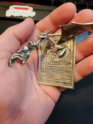 3 Oz Hand Poured Silver Bar 999 Fine Charizard 3D Pokémon Shining Card • $200