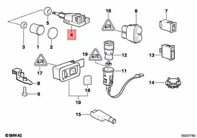 Genuine BMW E36 Z3 Compact Coupe Roadster Light Switch OEM 61318353508 • $248.24