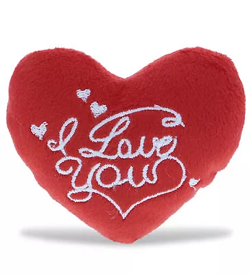 Dollibu Dollibu I Love You Red Plush Heart-Small Holiday Stuffed Animal Accessor • $12.20