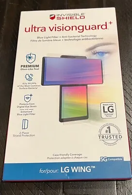 $9.99 • Buy NEW ZAGG InvisibleShield Ultra VisionGuard+ Screen Protector For LG Wing 5G