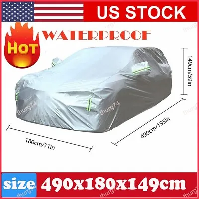 US XL Full Car Cover Outdoor Waterproof Sun Snow Rain UV Heat Dust Resistant • $20.99