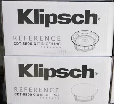 Klipsch CDT-5800-C II In-ceiling Speakers (2 Pack) • $329