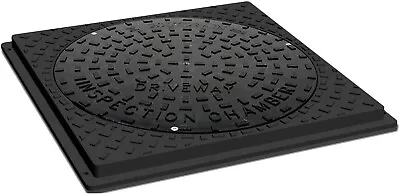 Polydrain 450mm Inspection Chamber Cover Square Manhole Drain Cover • £30.70