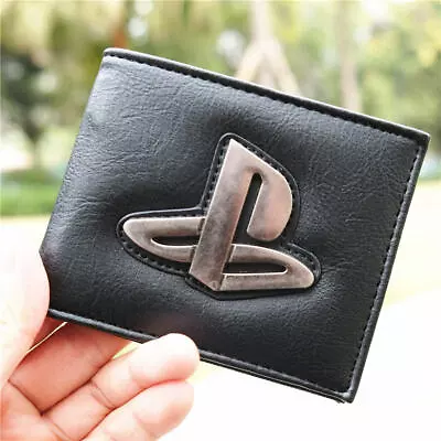 Nintendo Playstation Iron Logo Wallet Bi-fold ID Card Holder Zipper Coin Purse • $11.48