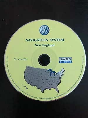 2004 2005 VW Touareg Navigation CD Map Cover NEW ENGLAND NY VT ME NH MA RI CT • $35