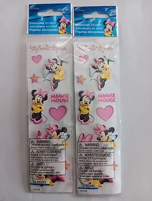 2 Packs EK Success-Disney Slims Dimensional Stickers-Minnie Mouse Hearts • $4