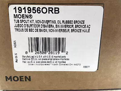 Moen 191956ORB Voss 7-15/16  Non-Diverter Tub Spout Oil Rubbed Bronze • $53.99