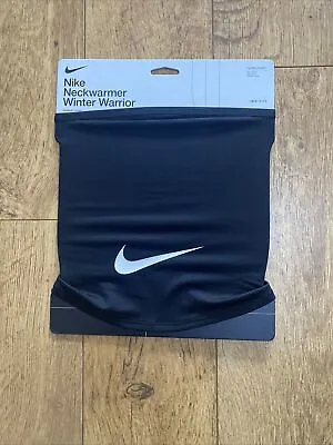 Nike Neck Warmer Wrap Scarf Winter Warrior Mens Dri-Fit Black Snood | New • £18.99