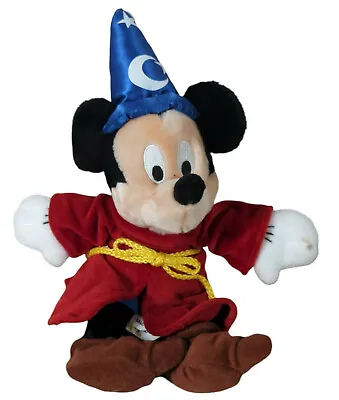 Walt Disney World Theme Parks Mickey Mouse Wizard Fantasia Plush 12  Doll Animal • $6.90