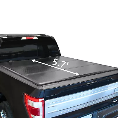 FOR 09-23 Ram 1500 5.7FT SHORT BED HARD SOLID TRI-FOLD BED TRUCK TONNEAU COVER • $478.07