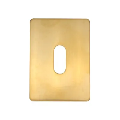 £4.90 • Buy Repair Escutcheon Keyhole Plate Cover  Euro Surround Adhesive Or Screw On