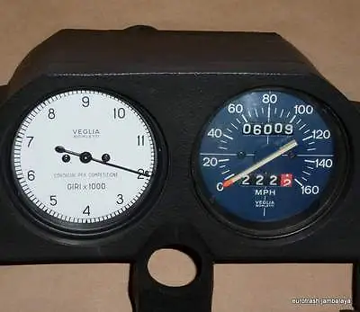 New Moto Guzzi Tachometer VEGLIA Replica White Face SP Lemans 850 1000 V7 Sport • $119