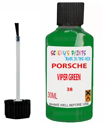 Paint For Porsche Other Models Viper Green Code 38 Scratch Car Repair Touch Up • £6.98