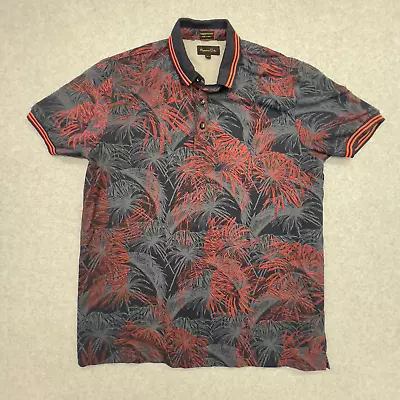 Mossimo Dutti Shirt Mens XL Floral Abstract Vacation Short Sleeve • $24.88