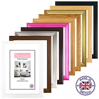 A5 A4 A3 A2 A1 Black Picture Frames Poster Photo Frame Walnut White Oak Mahogany • £19.45