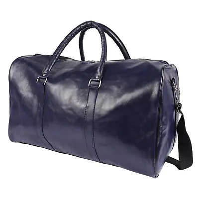 Waterproof PU Leather Travel Duffle Bag Men Women Weekender Overnight HandBag • $18.95
