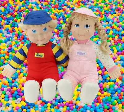 Vtg. My Buddy And Kid Sister Playskool Blonde Dolls 1991 Large 20  READ Please • $53.85