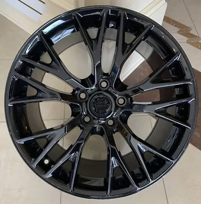 19  / 20  BLACK Rims Wheels Fit Chevy CORVETTE Z06 C6 (2005-2013) C7 (2014-2019) • $1175