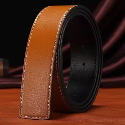 Strap Belt Straps New Leather H 38mm Replacement No Buckle Men Genuine Men's • $8.48